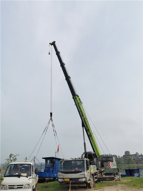 巴彦县桥梁建设吊装案例